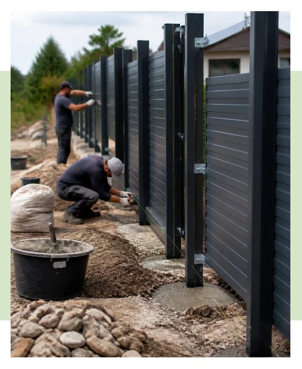 Установка заборов под ключ с монтажом и доставкой в Югорске